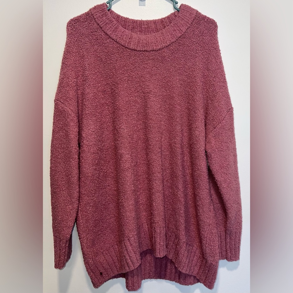 Old Navy Pink Crew Neck Sweater Soft Knit